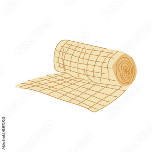 medical gauze roll cartoon vector illustration