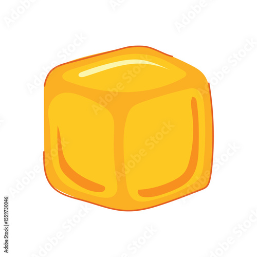 silicone ice cubes reusable cartoon vector illustration