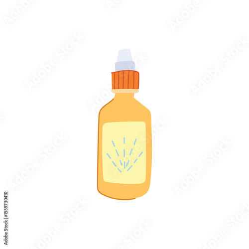 relief nasal spray bottle cartoon vector illustration