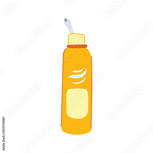 squeeze nasal spray bottle cartoon vector illustration