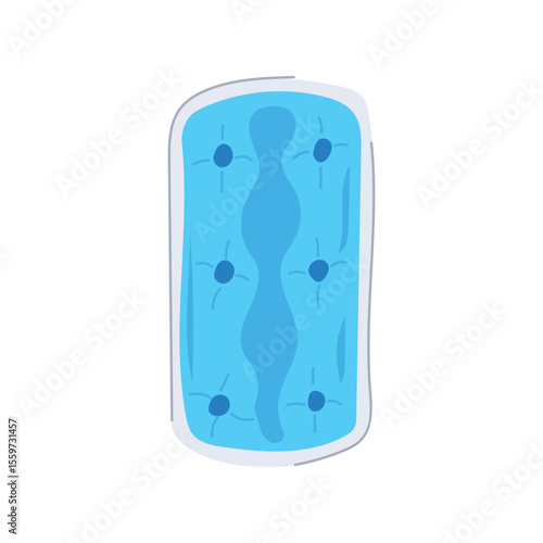microwaveable reusable hot cold gel pack cartoon vector illustration