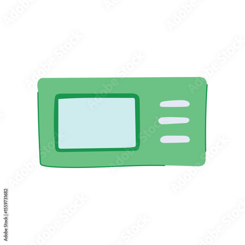 efficiency shower timer cartoon vector illustration