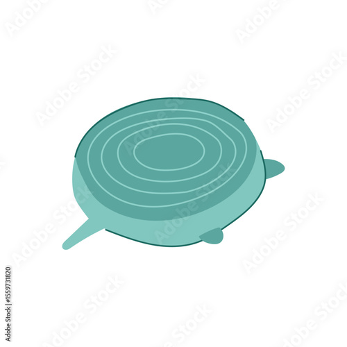 reusable silicone food cover cartoon vector illustration