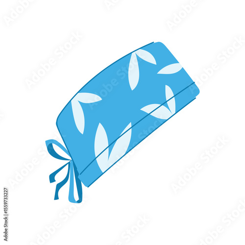 fabric surgical cap cartoon vector illustration