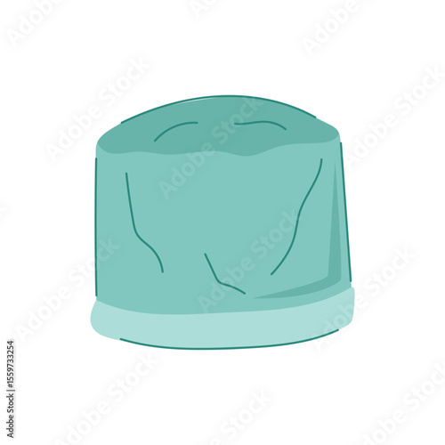 sterile surgical cap cartoon vector illustration