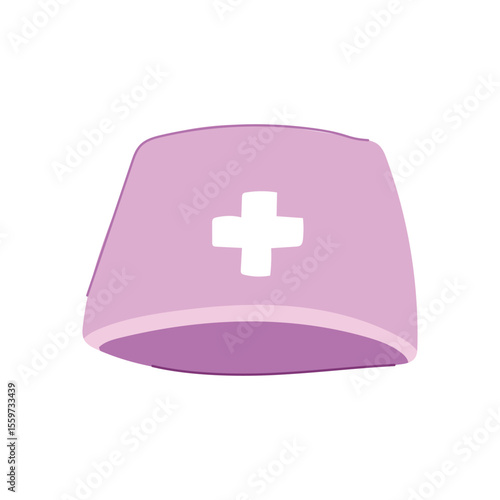 bouffant surgical cap cartoon vector illustration