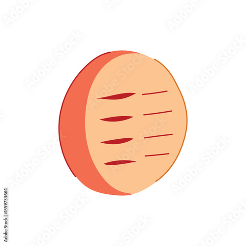 tool suture practice pad cartoon vector illustration