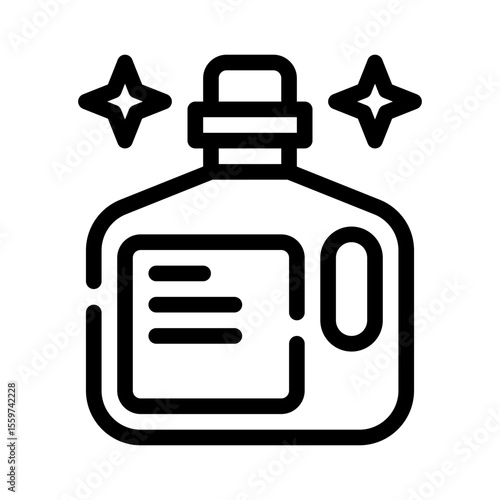 Toilet Cleaner Bottle line icon