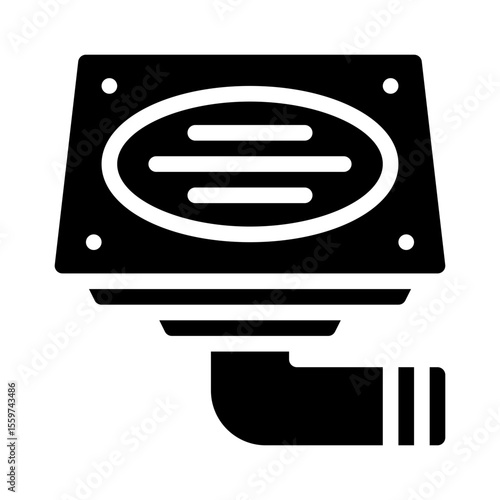 floor drain glyph icon