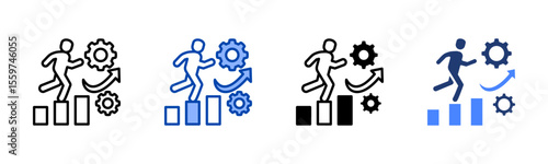 Productivity icon sheet multiple style collection