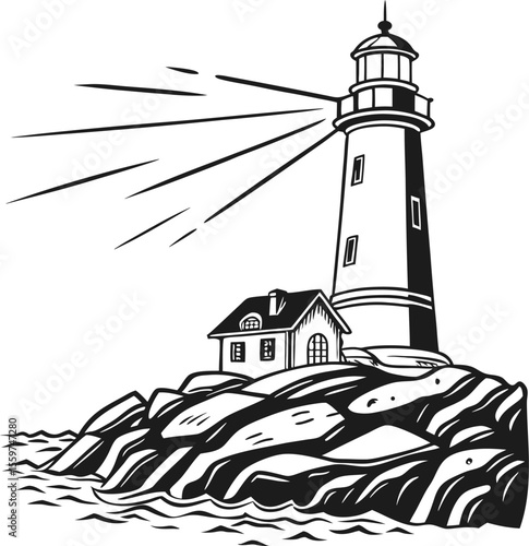 lighthouse on the island