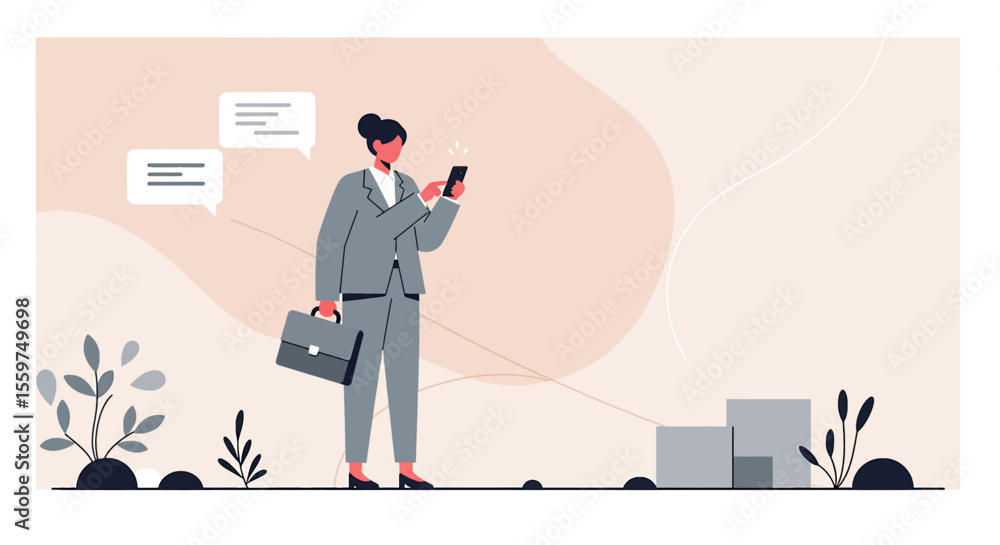 a man in a suit standing on a ledge with a cell a man in a suit standing on a ledge with a cell