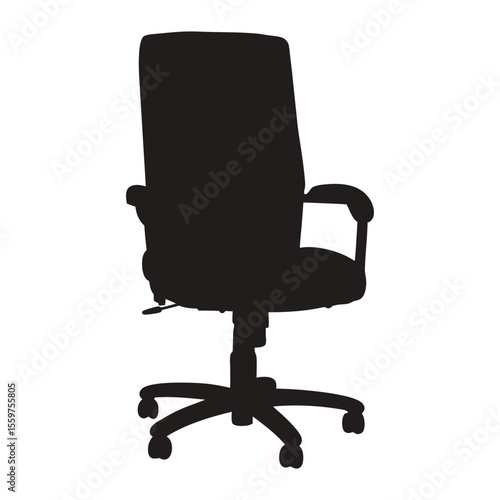 modern office chair  silhouette