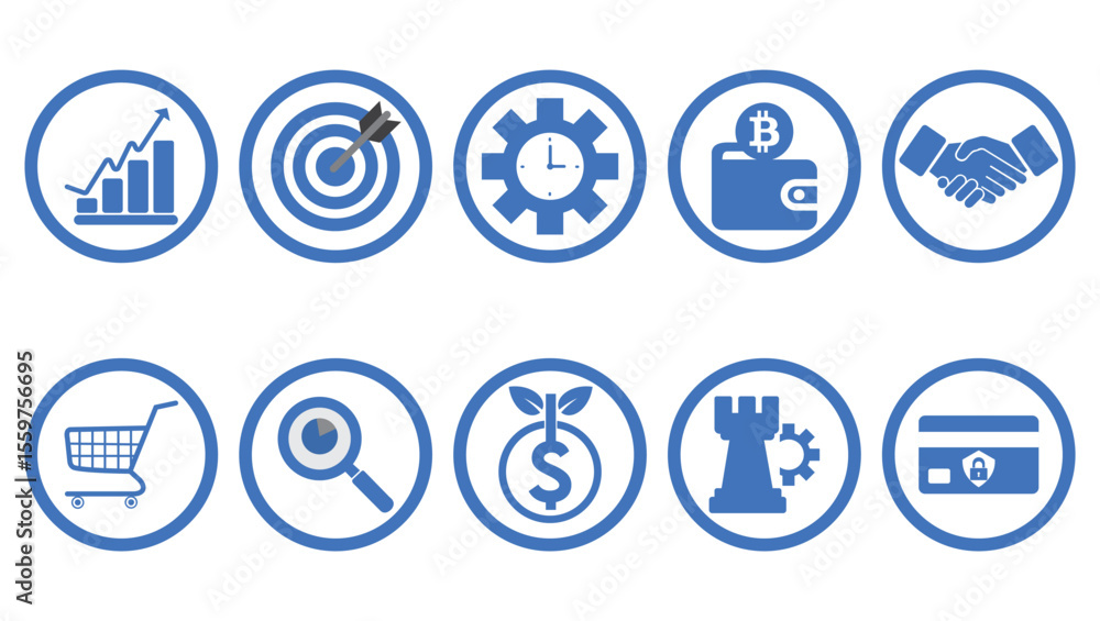 Business and Finance Icons Set – Vector Collection Business and Finance Icons Set – Vector Collection