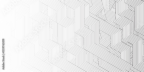 abstract black white stripe line. geometric triangle texture background. hexagon pattern. retro styled concept.