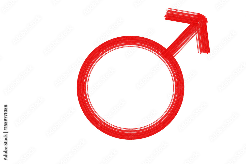 Red male gender symbol Red male gender symbol