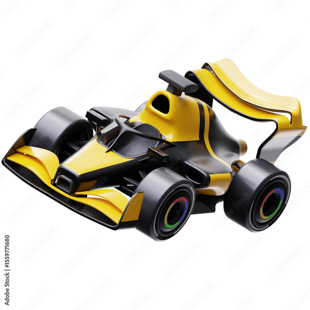 Fototapeta premium 3D F1 Car
