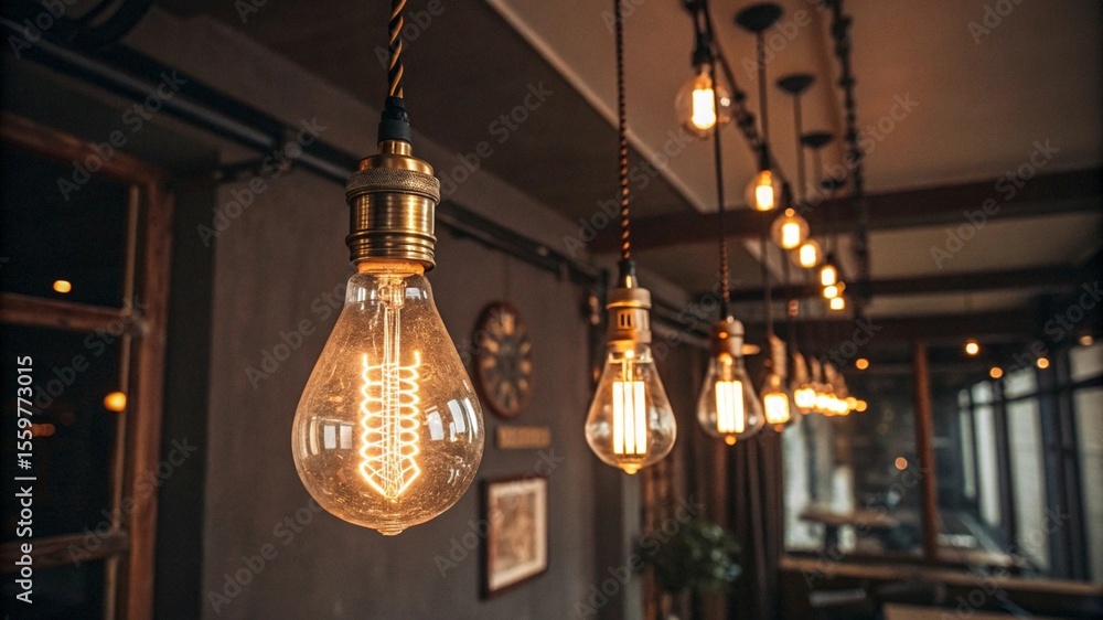 Obraz premium lamps on the ceiling