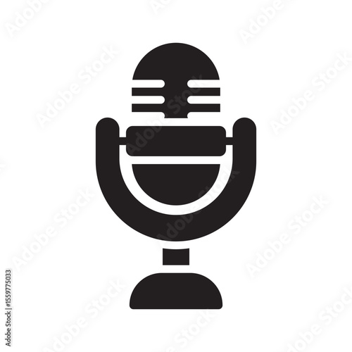 Microphone Vector Icon which can easily modify or edit