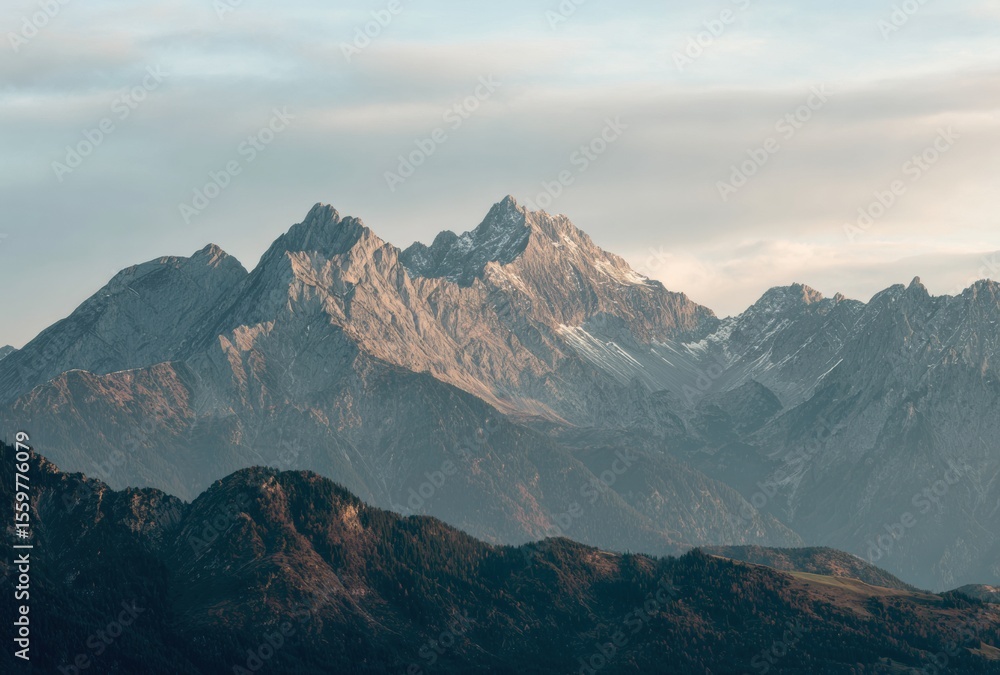 Fototapeta premium sunrise over the mountains