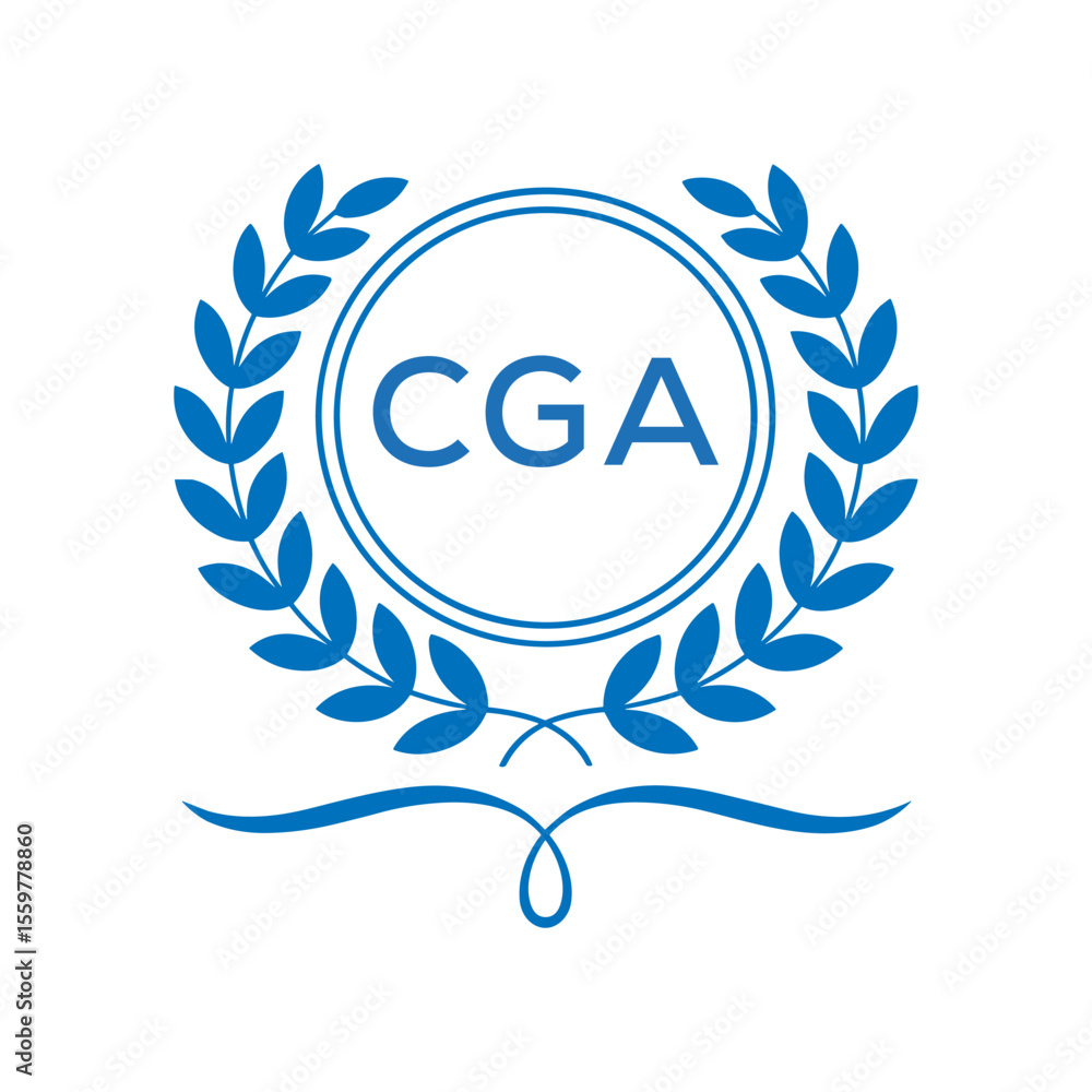 Obraz premium Royal Shield Logo with Wings and Crown – CGA Elite Security or Premium Brand Identity Design 