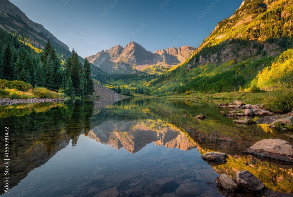 Fototapeta premium lake in the mountains