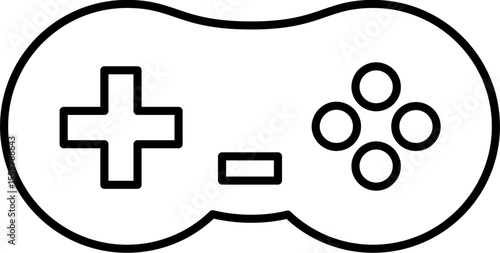 Game Controller Joystick Outline