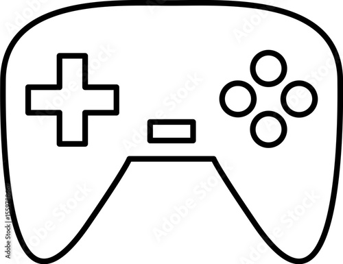 Game Controller Joystick Outline