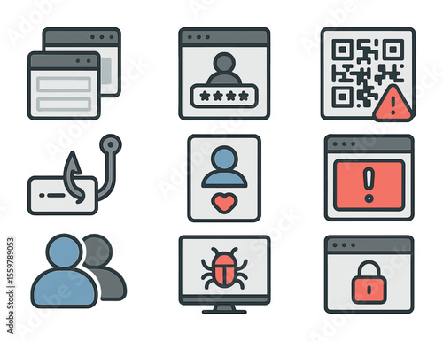 Mindful Meditation Icons. Flat icon set of mindfulness and meditation for couples: two people meditating,