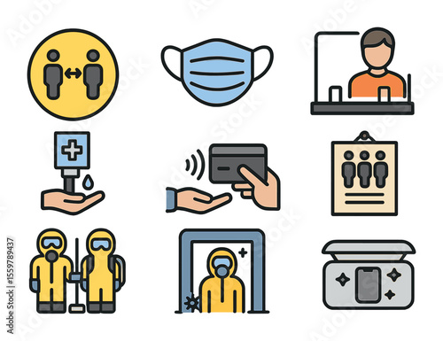 Cheese Pairing Icons. Solid, filled icons set of cheese pairing items: wine glass, apple slice, pear half,