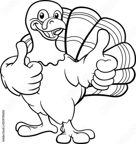 Turkey Thanksgiving Cartoon...