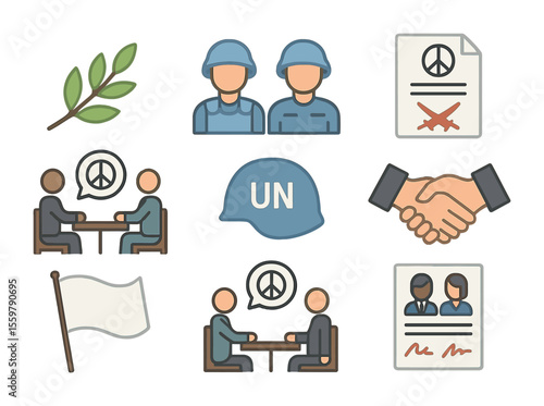 Wealth Management Icons. Solid, filled icons set of wealth management tools: gold bar, balance scale, asset