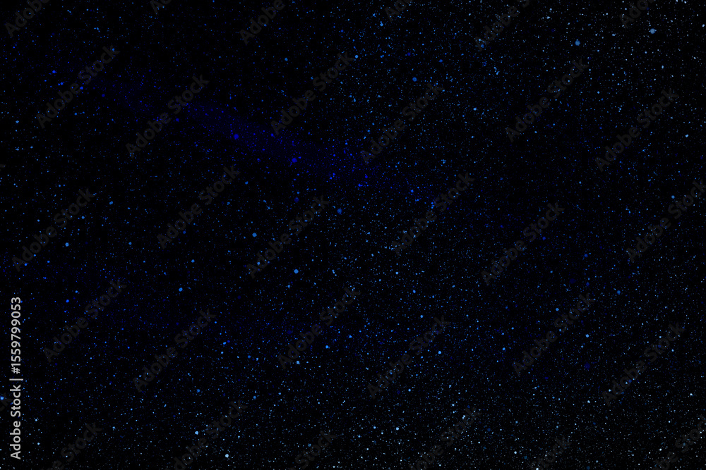 Fototapeta premium Space star shape sky night background, black starry cosmos abstract pattern dark blue science, textile cosmic galaxy astronomy decoration fantasy wallpaper landscape.