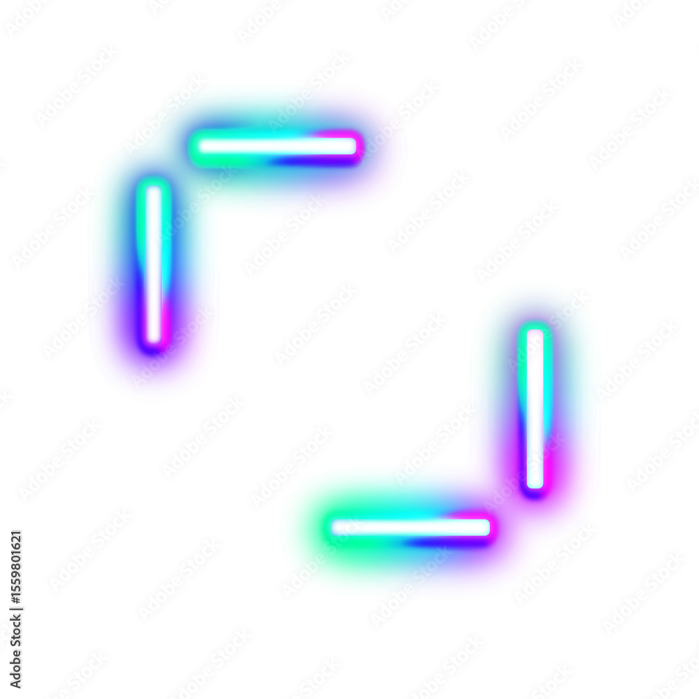 Obraz premium Neon Frame Border