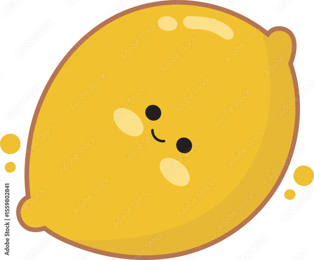 Fototapeta premium Lemon illustration.