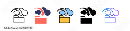 Data Storage multiple icon
