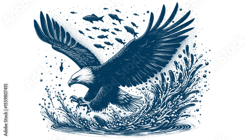 Eagle Vector, eagle silhouette, eagle Vector drawing