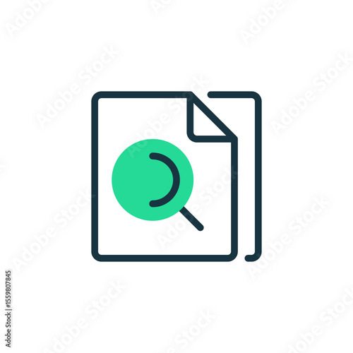 Free Download Document Review Two Tone Color Icon. linear style sign for mobile concept and web design. Outline vector icon. - GFXLoad