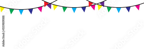 Carnival colored garlands and bunting.. Confetti festive colorful carnival   png  design