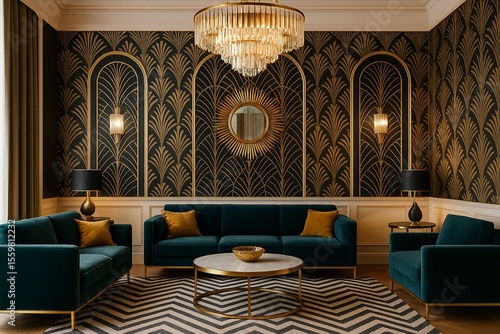 Glamorous Art Deco Interior