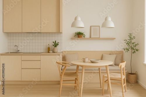 Nordic Kitchen Hygge Dining Nook