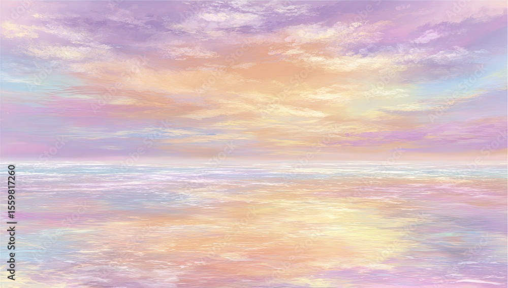 © Muhammad - Pastel sunset over a placid sea © Muhammad - Pastel sunset over a placid sea