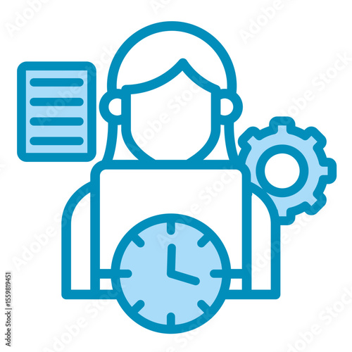 Flexible Workforce  Icon Element For Design
