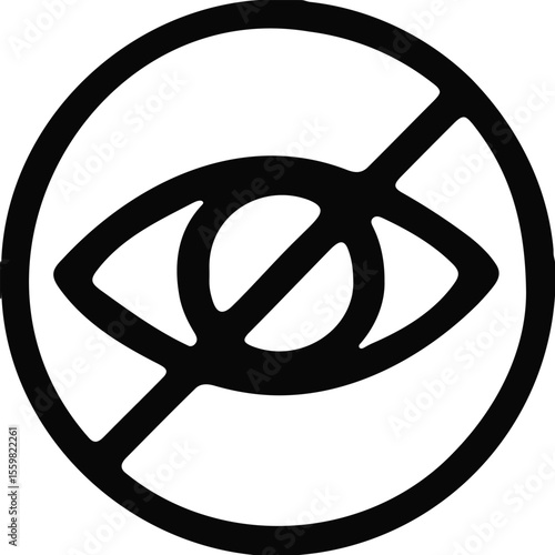 "Veiled Vision – A Silhouette Icon of Privacy, Discretion, and Control"