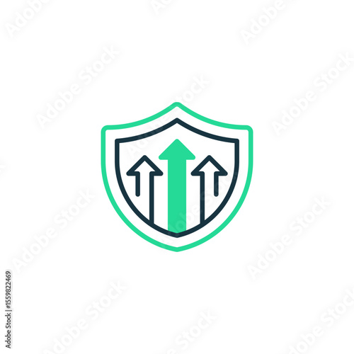 Free Download Risk Management Up line icon. Universal creative premium symbol. Vector sign icon logo template. Vector illustration - GFXLoad