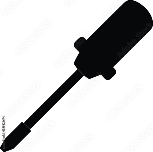 black-silhouette-of-a-screwdriver-on-a-white-BG.eps
