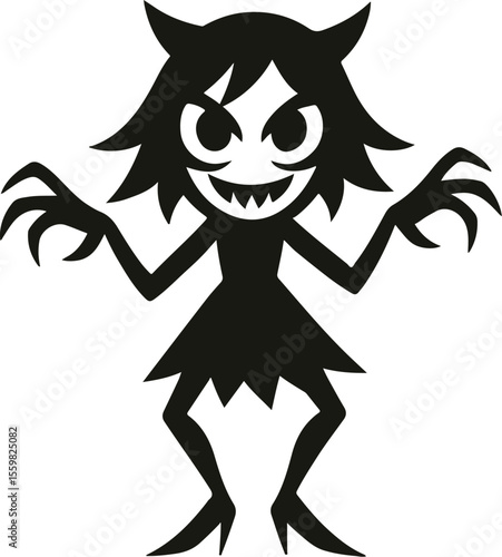 "Shadow Howl – A Silhouette Icon of Mischief, Myth, and Midnight Whimsy"