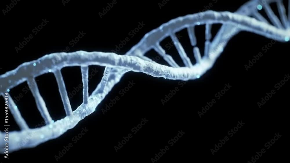 Rotating 3D DNA Double Helix with Glowing Effects – Scientific Medical Animation on Dark Background
Rotating 3D DNA Double Helix with Glowing Effects – Scientific Medical Animation on Dark Background