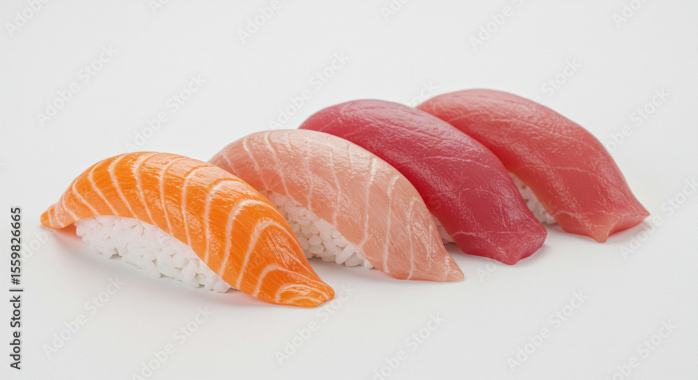 Assorted Sushi Nigiri Salmon, Tuna, and More Assorted Sushi Nigiri Salmon, Tuna, and More