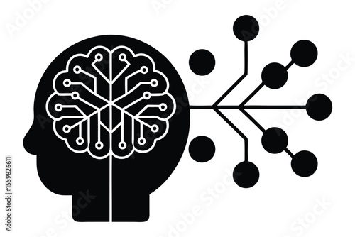 deep learning vector icon